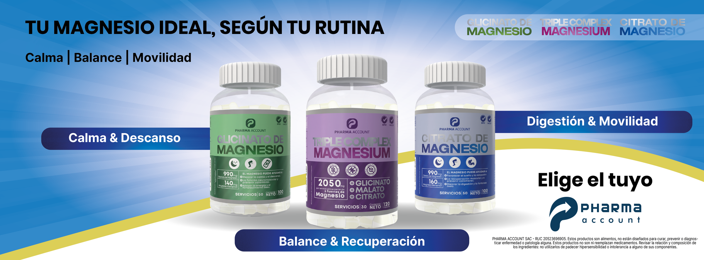 Magnesio para calma, balance y movilidad
